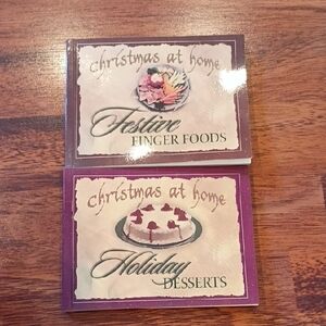 2 Christmas At Home cookbooks